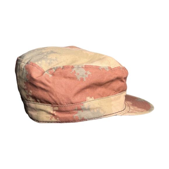 Czech Desert Camo Field Hat Cap w/ Ear Flaps 1990s Czechoslovakia - Picture 3 of 8